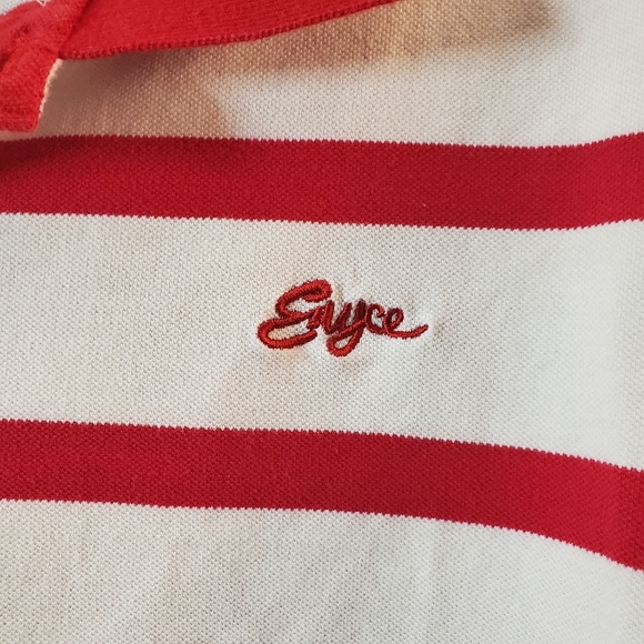Enyce Men's pull over white with red stripes and collar - Picture 2 of 16